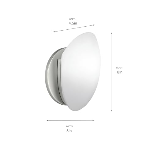 Kichler 6520NI Swiss Passport 8 Inch Wall Sconce In Brushed Nickel thumb #1