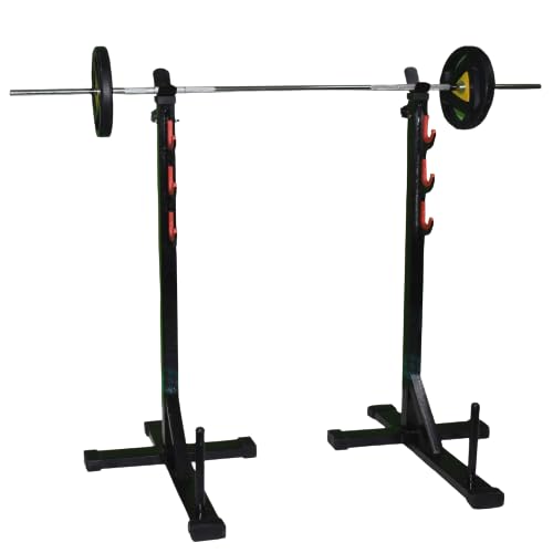 Body Maxx Multi-Function Squat Rack and Plate Stand Fully Adjustable Home Gym & Barbell Stand for Squat Equipment for Unisex.-image-42