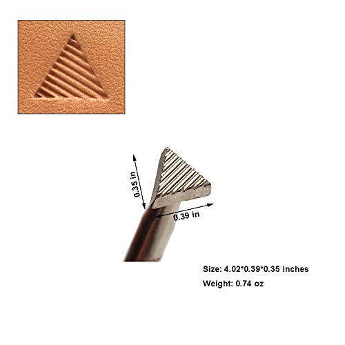 PANSHIYON Carimbos de couro, ferramentas profissionais de estampagem de borda de couro para trabalho