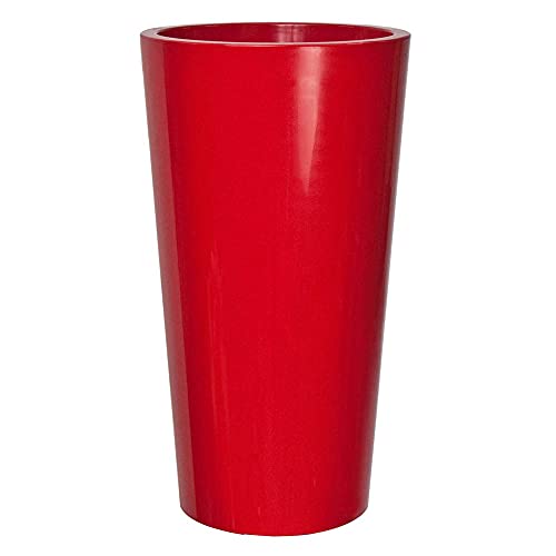 EURO3PLAST Pflanzenkübel Tuit, Durchmesser 40 x 75 cm, lackrot