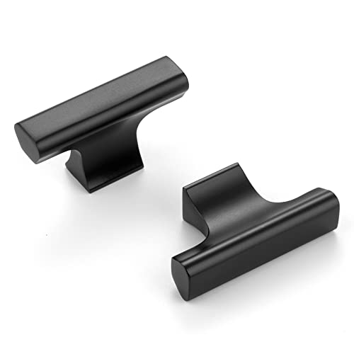 Askano Pack Of 10, Black, T-Bar Kitchen Cabinet Knobs Ak1303 | Modern Cabinet Handles, Solid Hardware For Drawer, Dresser, Bathroom, Vanity, Furniture Door, Cupboard, Bedroom, Size: 2" #TOP7