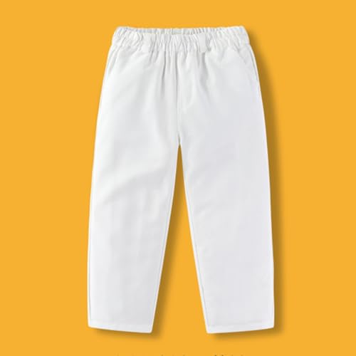 Boys Casual Pants for Kids Comfortable Elastic Waist Suit Trousers Everyday School Outdoor Wear Stylish Kids4