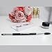 Beauty Junkees Angled Eyebrow Brush with Spoolie, Duo Eye Brow Brush and Comb with Firm Thin Angle for Filler, Tint, Liner, Definer, Shaper, Tamer, Cruelty Free