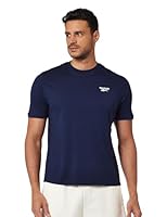 Reebok Men's Small Logo Short Sleeve Tee, Vector Navy, Large