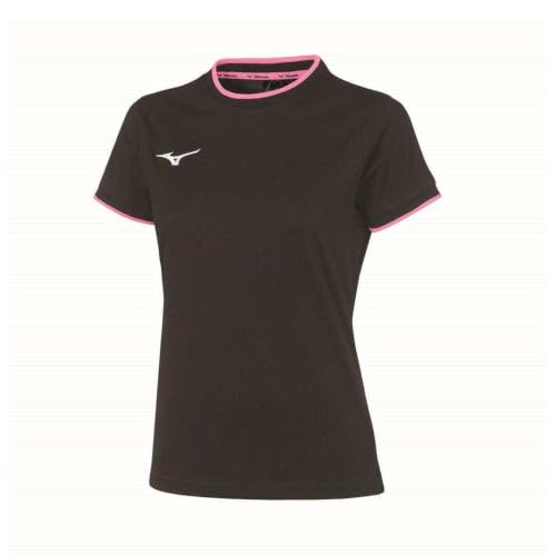 Mizuno Tee (W) Black/Pink Fluo S Femme