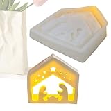 Form für die Krippenszene für Harz - Form für Weihnachtsseife mit Jesus - Form für Schokolade Jesus | Für duftende Seifen Halloween und Geburtstag