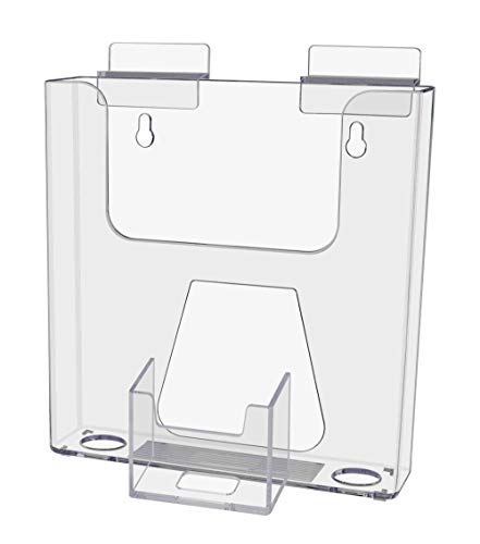 Marketing Holders 10 Pack SlatWall Mount Brochure Holder with Attached 2