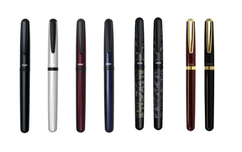 Image of OHTO CR01 Ceramic Rollerball Pen 0.7 mm | Blue Ink Medium Tip Writing Pen | Black Body | Smooth Japanese Roller Pen for Office, Journaling, Study | Made in Japan