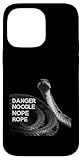 Hülle für iPhone 14 Pro Max Lustige Schlange, Gefahrennudel, Nope Rope, Reptilienhandler, Zoo