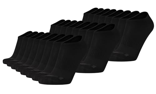 AND1 Mens Lightweight Low Cut Socks (Size: 6-12.5) Black 24PK