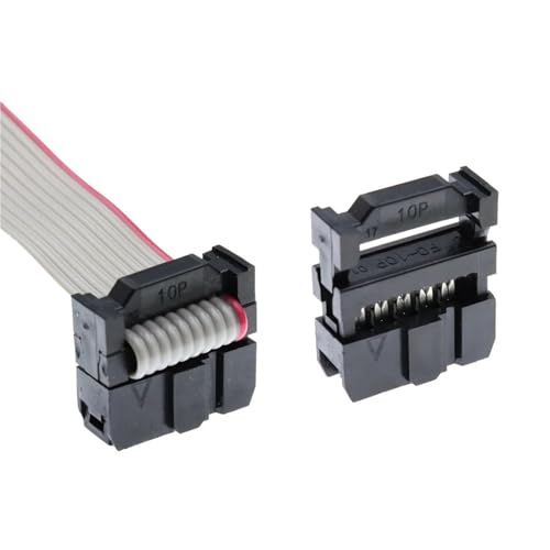Cable plano IDC de 2.54 mm con conector hembra de 16 pines y terminales FC-16P para electrónica 6