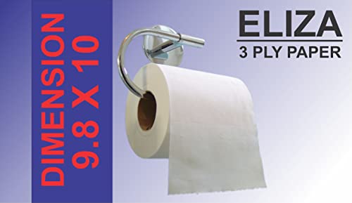 Image of Eliza Premium 3 Ply Toilet Disposable Roll Pack of 18, Toilet Paper, Toilet & Tissue Roll, Pack of Eighteen Toilet Tissue Paper Rolls 200 Pulls Each- 9.8 x 10 cm