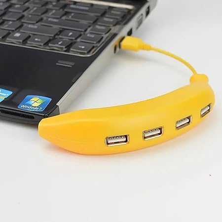 Star SAI Collection- Banana Shape 4-in-1 USB Hub – Fun Design with Multiple USB Ports | Compatible with PC, Laptop, Speaker, Hard Drive, Keyboard| High-Speed Data Transfer | Plug & Play Adapter-image-27