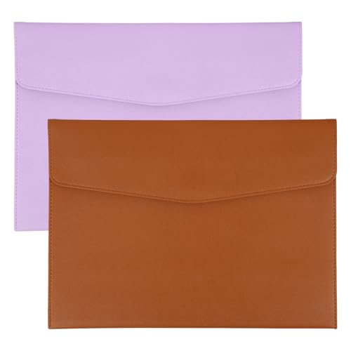 Portefeuille dossier A4 texture napa étui de protection haut de gamme en cuir PU