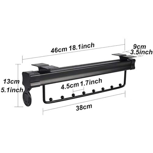 Tringle de placard d'extraction extensible LWX pour placard encombré - 6