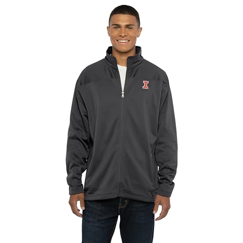 Vantage Apparel Chaqueta de forro polar con cremallera completa para hombre