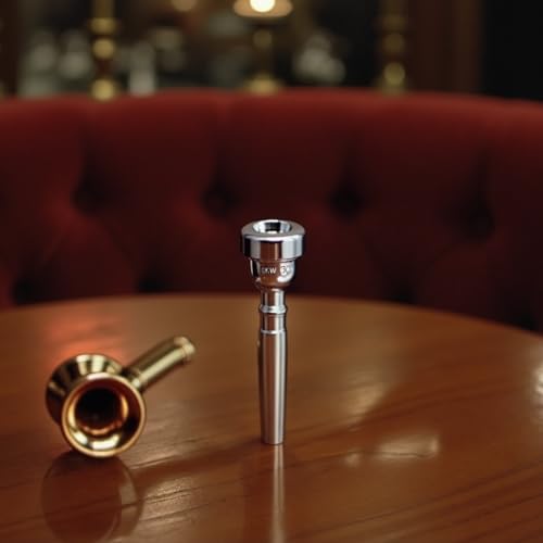 GKW Trumpet Silver Plated 3C Mouthpiece – Beginner Trumpet Mouthpiece for Music Instruments, Compatible with Trumpet, Brass Construction, Perfect for Trumpet Music – 3C Mouthpiece Alternative - Thumbnail 4