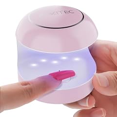 Aokitec Lampada UV LED Unghie, Mini Lampada Unghie in Gel Portatile ad Asciugatura Rapida da 12 W per Smalto Gel Colla in Resina Estensione Gel Kit per Manicure per Salon Home DIY Nail Art (Rosa)