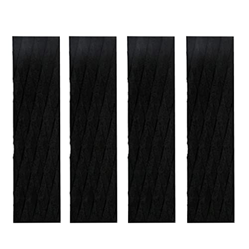 Gazechimp 4 Piezas Almohadilla de Tracción Bar Grip Skimboard Surfboard SUP Surf - negro