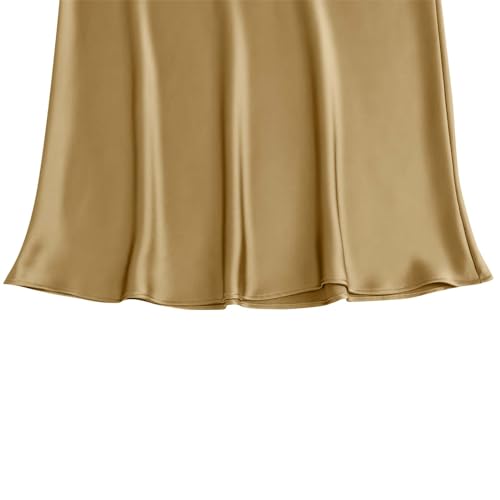 Women Mermaid Maxi Skirts Wedding Graduation Office Travel Long Skirt Smooth Ruffle Hem Elegant Dressy Casual Skirt3