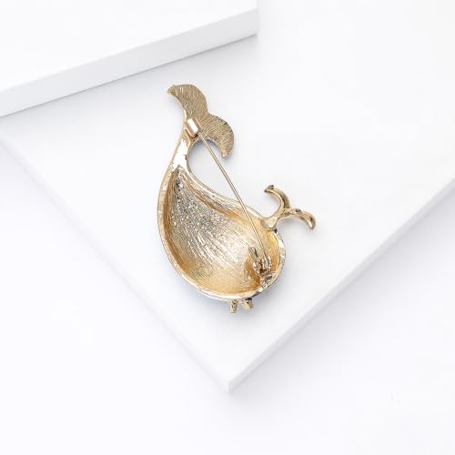 Image of Rhinestone /Enamel Animals Brooch and Pin for Women Elegant Animals Brooches Dress Accessories Birthday Gifts for Mom Wife