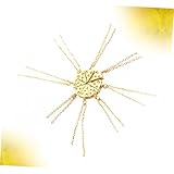 SAFIGLE 8pcs Pizza Shaped Pendant Necklaces Creative Cheese Stitching Friendship Jewelry Golden - Image 6