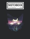  Sketchbook: Saílor Moọn Anime Manga Moon Chaser 110 Blank Pages with Size 8.5x11 for Drawing, Writing, Painting, Sketching or Doodling