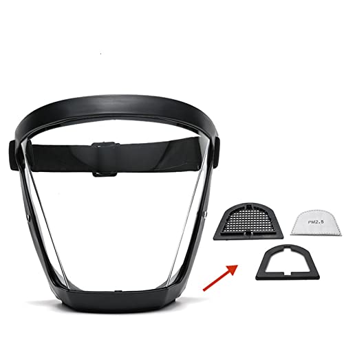 Banxian Super Protective Face Shield,Anti Fog Mask,Adult Clear Face Shield,Plastic Face Mask (20Pcs-Pm Filters) #TOP4
