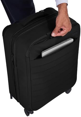 Away Softside Bigger Carry-On suitcase jet black 23 inch bigger carry-on suitcase near CTA