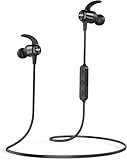 UXD Cuffie Bluetooth, Auricolari Bluetooth Senza Fili, Auricolari Blue-tooth con CVC 8.0 Microfono Incorporato, 20 Ore di Tempo di Utilizzo, IPX7 Impermeabili, Cuffie Sport per Corsa (Nero)