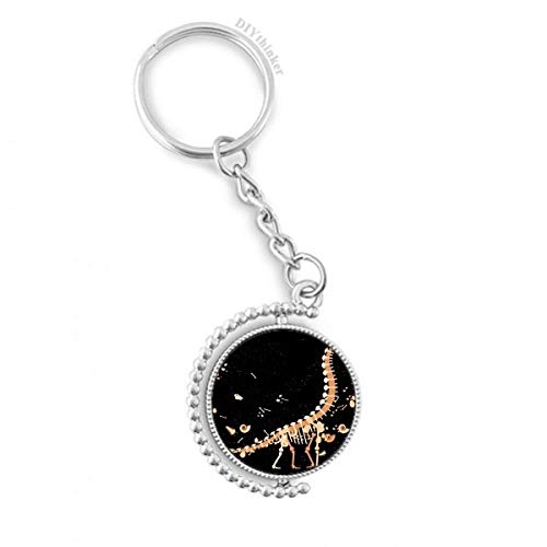 Dinosaur enorme bones key ring rotatif multicolore DIYthinker pour clés