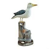 Présence majestueuse de 33,5 x 25 cm : mesurant 33,5 x 25 cm, cette mouette debout offre un visuel sur les étagères, les cheminées ou les entrées sans dominer l'espace.