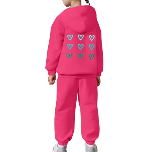 Pull chaud enfant et pantalon de jogging rose ensemble robuste pour fille et garçon - 5