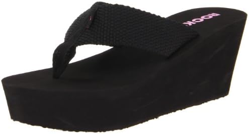 Rocket Dog Women's Diver Flip-Flop, Black, 7 M US