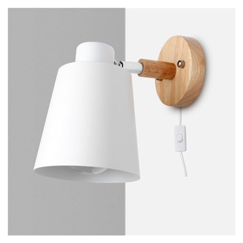 Applique avec prise en fer E27 jaune pour chambre - 4