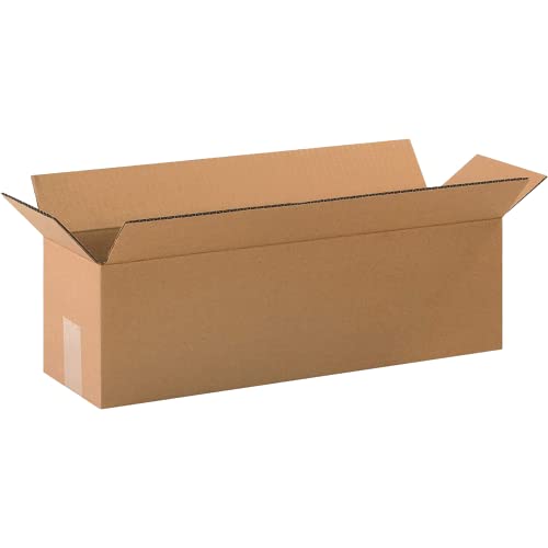 Image of BOX USA Shipping Boxes Large 20 inchL x 6 inchW x 6 inchH 25-Pack - Corrugated Cardboard Box for Moving, Mailing, Packing, Packaging and Storage