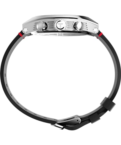Image of Timex Men's Legacy Tonneau 42mm Watch - Black Strap Black Dial Stainless Steel Case