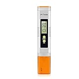 2. Alta precisión: con un sensor de electrodo sensible, el probador de pH con rango de medición de 0 a 14.0 puede leer niveles de pH precisos de forma rápida y fácil.