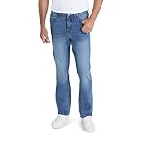 IZOD Men's Jeans - Comfort Stretch Denim Straight Leg Relaxed Fit Jeans for Men, Size 30W x 34L, Bre