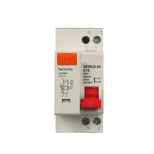 Disjoncteur différentiel 230 V 1P+N 32A protection court-circuit