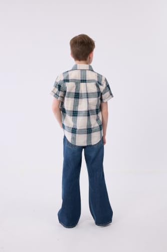 Image of The Children's Place Boys' Short Sleeve Poplin Button Down Shirt