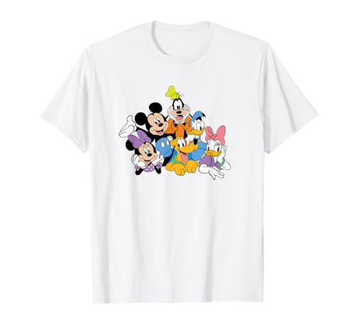 Image of Disney Mickey Mouse & Friends Hanging Out T-Shirt