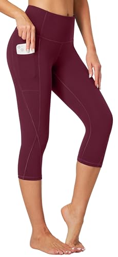 Image of Heathyoga Yoga Pants with Pockets Extra Soft Leggings with Pockets for Women Non See-Through High Waist Workout Leggings