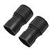 Industrial Vacuum Cleaner Adapter with 40mm to 48mm Hose Connector for Dust Removal Tools and Electric Tools, for Easy Install Vacuum Attachment for Industrial Vacuums, 2-Pack ABS
