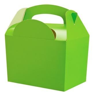2 X Plain Coloured Carry Food Meal Birthday Party Box