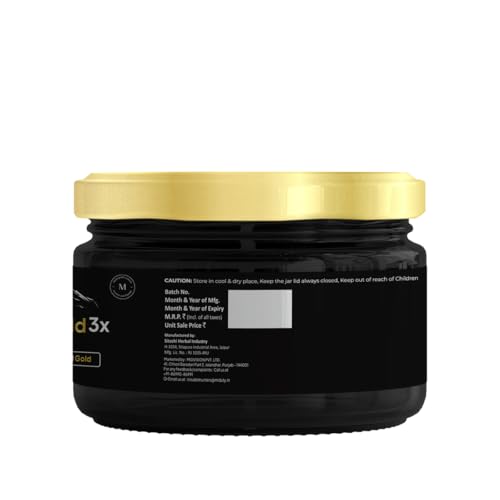 Image of Miduty Shilajit Gold 3X Resin 500-1000mg Serving - Pure Himalayan Shilajit with Gold & Ashwagandha - 100% Ayurvedic - Coffee Free Formula - Lab Tested- 20 grams