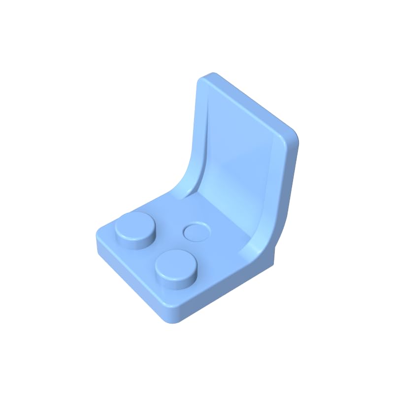 4079 Seat/Chair 2X2 50 Pieces High-Precision MOC Building Bricks Replacement Parts Compatible with Lego bricks GDS-1308 Bright Light Blue