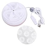 ZJchao Mini Turbine Washing Machine USB Powered Portable Washer with Dual Turbine System for Travel Camping Dorm Home Use