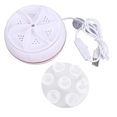 ZJchao Mini Turbine Washing Machine USB Powered Portable Washer with Dual Turbine System for Travel Camping Dorm Home Use