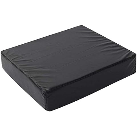 HANSON AND LANGFORD Pressure Relief Memory Foam Comfort Cushion PU Wheel Chair Seat with Water Proof Cushion Cover Reduce Back Ache, Improve Posture (18" x 16" x 4") Cover